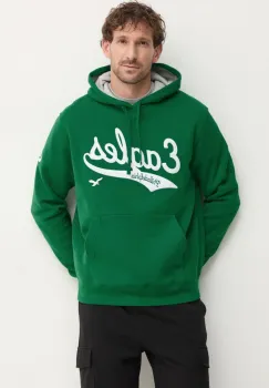 Nike bluza Philadelphia Eagles barbati, culoarea verde, cu gluga, cu imprimeu, 2KDK-0BL7-Q86-V7Q imagine