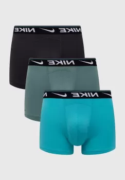 Nike boxeri 3-pack barbati, culoarea verde imagine