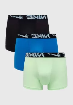 Nike boxeri 3-pack barbati, culoarea verde imagine
