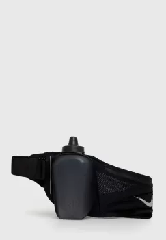 Nike curea de alergare cu o sticla de apa culoarea negru imagine