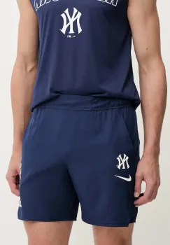 Nike pantaloni scurti de antrenament New York Yankees culoarea bleumarin, 01NA-44B-NK-F0V imagine