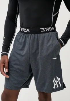 Nike pantaloni scurti de antrenament New York Yankees culoarea gri, 015E-11L5-NK-HVB imagine