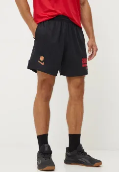 Nike pantaloni scurti de antrenament San Francisco 49ers culoarea negru, 02EO-048Y-73-ZLE imagine