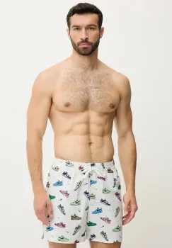 Nike pantaloni scurti de baie culoarea bej, NESSF553 imagine