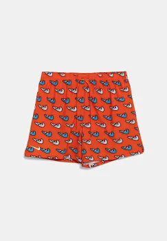 Nike pantaloni scurti de baie culoarea portocaliu, NESSF553 imagine