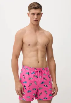 Nike pantaloni scurti de baie culoarea portocaliu, NESSF553 imagine
