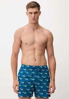 Nike pantaloni scurti de baie culoarea portocaliu, NESSF553 imagine