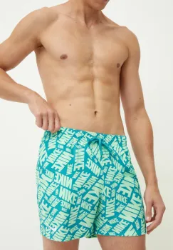 Nike pantaloni scurti de baie culoarea verde, NESSE566 imagine