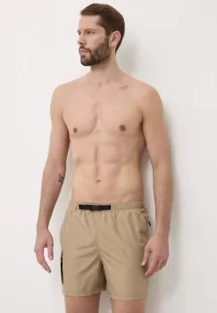 Nike pantaloni scurti de baie Voyage culoarea maro imagine