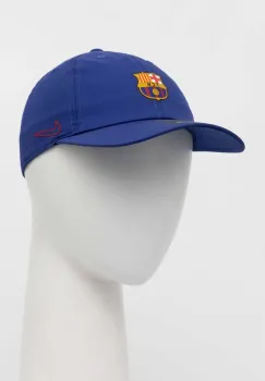 Nike sapca de baseball din bumbac culoarea albastru marin, cu imprimeu CU7694-455 imagine