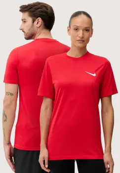Nike tricou culoarea rosu, neted 725891.657-657 imagine