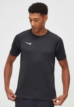 Nike tricou de antrenament culoarea negru, neted imagine