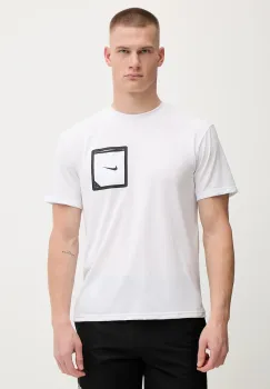 Nike tricou de inot culoarea alb, NESSF506 imagine