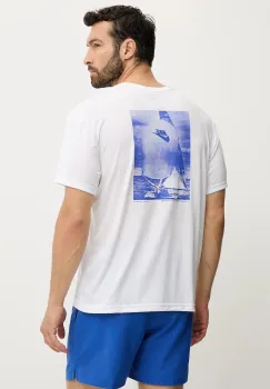 Nike tricou de inot culoarea alb, NESSF522 imagine
