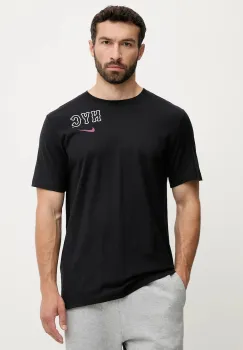 Nike tricou din bumbac New York Mets culoarea negru, cu imprimeu, N199-00A-NME-SAZ imagine