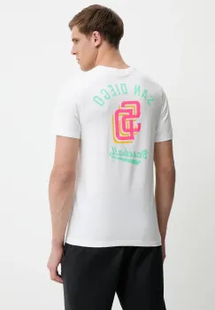 Nike tricou din bumbac San Diego Padres culoarea alb, cu imprimeu, N199-10A-PYP-SAZ imagine