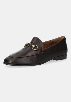 Nokwol mocasini de piele Gale culoarea maro, cu toc plat, Gale imagine