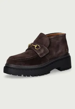 Nokwol  pantofi pentru femei din piele Pippa Brown Suede imagine
