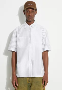 Norse Projects camasa din bumbac Ivan Relaxed Organic barbati, culoarea verde, cu guler clasic, relaxed, N40.0623.8022 imagine