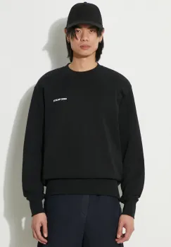 Norse Projects hanorac de bumbac Arne Relaxed Organic Logo barbati, culoarea negru, cu imprimeu, N20.1302.9999 imagine