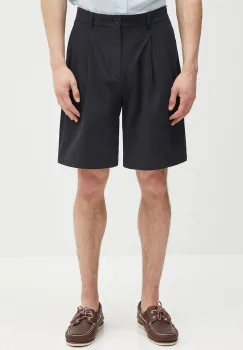 Norse Projects pantaloni scurti Benn Travel Light Shorts culoarea bleumarin, N35.0622.7004 imagine