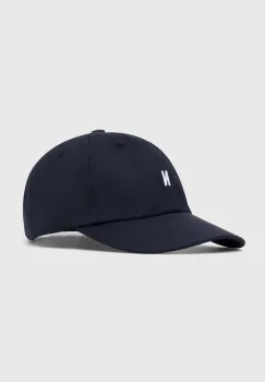 Norse Projects sapca de baseball din bumbac culoarea bleumarin, uni N80.0001.7004-7004 imagine