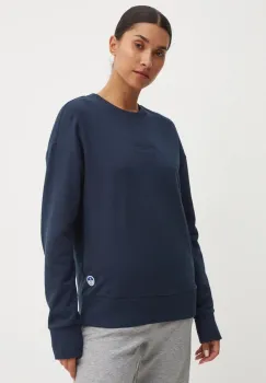 North Sails bluza femei, culoarea albastru marin, neted, 091162 imagine