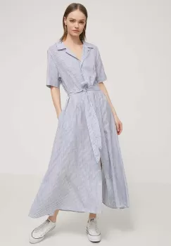 North Sails rochie culoarea albastru marin, maxi, evazati, 094168 imagine