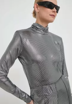 Notes du Nord bluza femei, culoarea argintiu, modelator imagine