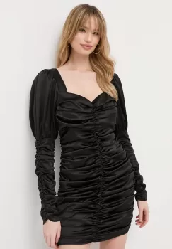 Notes du Nord rochie culoarea negru, mini, mulata imagine