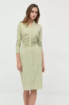 Notes du Nord rochie culoarea verde, midi, drept imagine