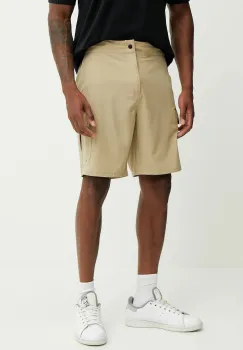 Oakley pantaloni scurti culoarea bej, FOA406216 imagine