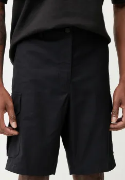 Oakley pantaloni scurti din bumbac culoarea negru, FOA406183 imagine