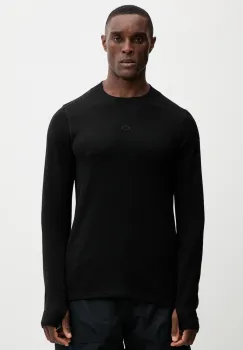 Oakley tricou functional cu maneca lunga din lana SPRUCE culoarea negru, FOA407386 imagine