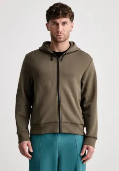 On  hanorac cu fermoar si gluga pentru barbati cu bumbac Focus Tech imagine