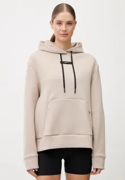 ON hanorac de antrenament Focus Tech culoarea bej, cu gluga, uni, 1WF30360603 imagine