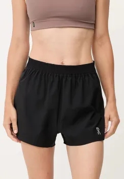 ON running pantaloni scurti de antrenament culoarea negru, uni, high waist, 1WF10330553 imagine