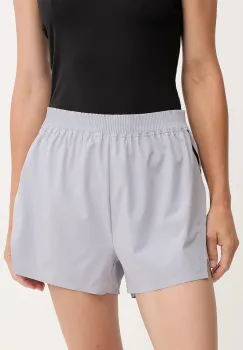 ON running pantaloni scurti de antrenament culoarea violet, cu imprimeu, high waist, 1WF10330174 imagine