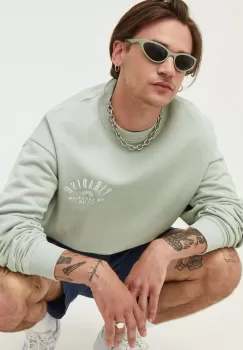 On Vacation bluza barbati, culoarea verde, cu imprimeu imagine