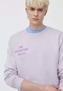 On Vacation bluza Do Nothing Club culoarea violet, cu imprimeu, OVC LDS10 imagine