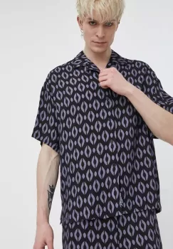 On Vacation camasa barbati, culoarea negru, regular, OVC SH15 imagine