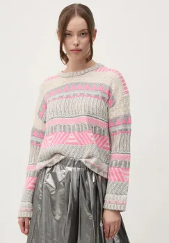 OUI pulover din amestec de lana femei, culoarea gri, 89590 imagine