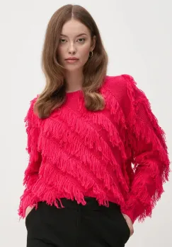 OUI pulover din amestec de lana femei, culoarea roz, 89583 imagine