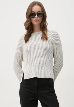 OUI pulover femei, culoarea gri, light, 89592 imagine