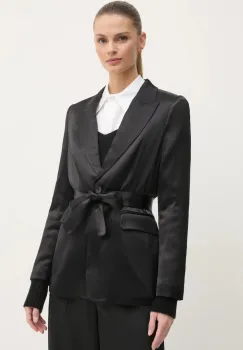 OUI sacou culoarea negru, un singur rand de nasturi, neted, 89070 imagine