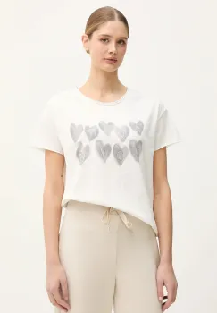 OUI tricou din bumbac culoarea alb, 96050 imagine