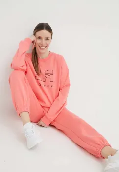 P.E Nation hanorac de bumbac femei, culoarea roz, cu imprimeu imagine