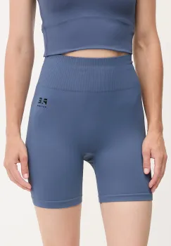 P.E Nation pantaloni scurti de antrenament Restore Seamless culoarea negru, uni, high waist, 243S296 imagine
