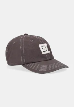 P.E Nation sapca de baseball din bumbac Monogram culoarea gri, cu imprimeu, 252A108 imagine