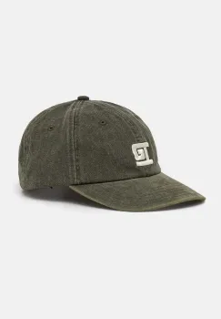 P.E Nation sapca de baseball din bumbac Throwback Cap culoarea verde, cu imprimeu, 243A415 imagine